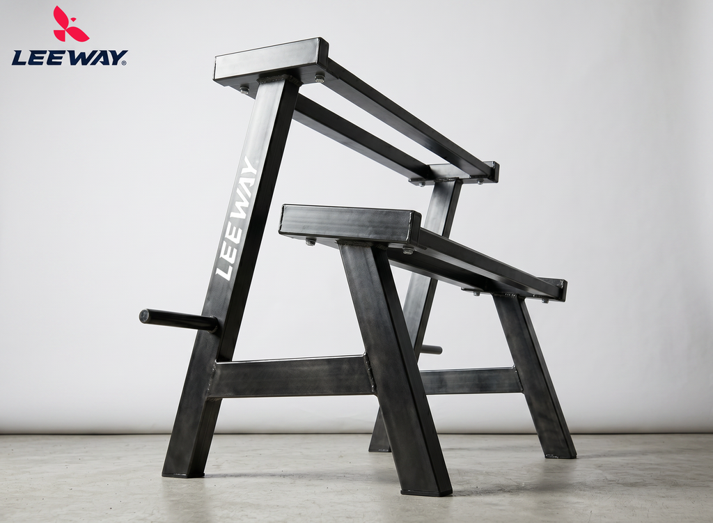 2 Tier Steel Home Gym Dumbbell Rack
