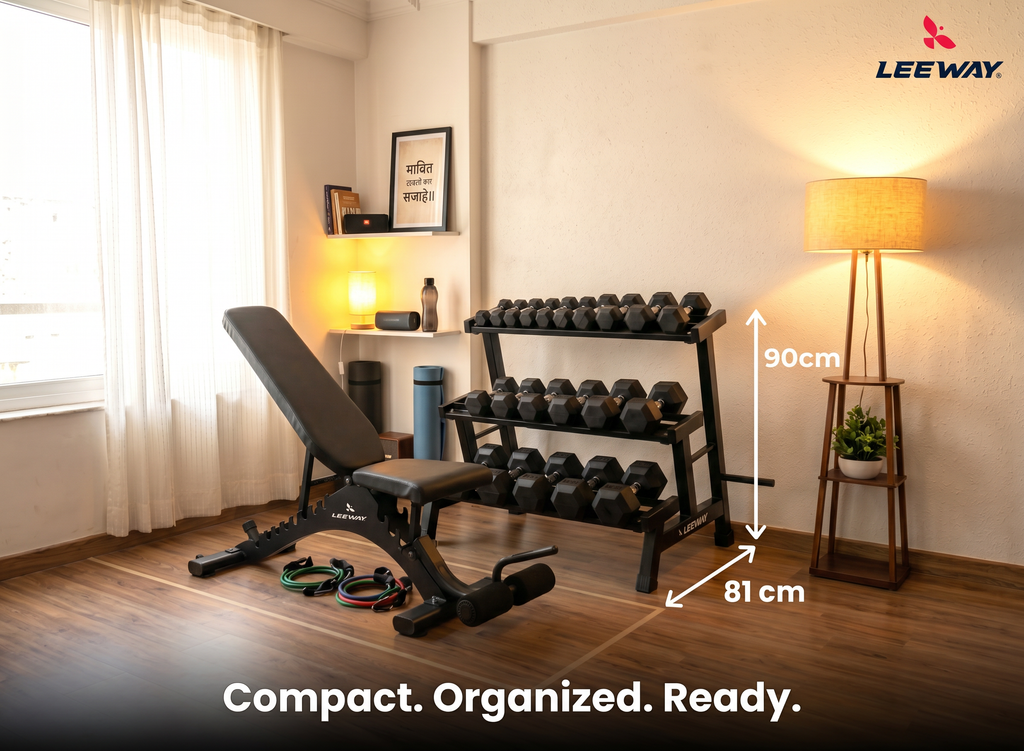 3 Tier Home Gym Dumbbell Rack Dimension