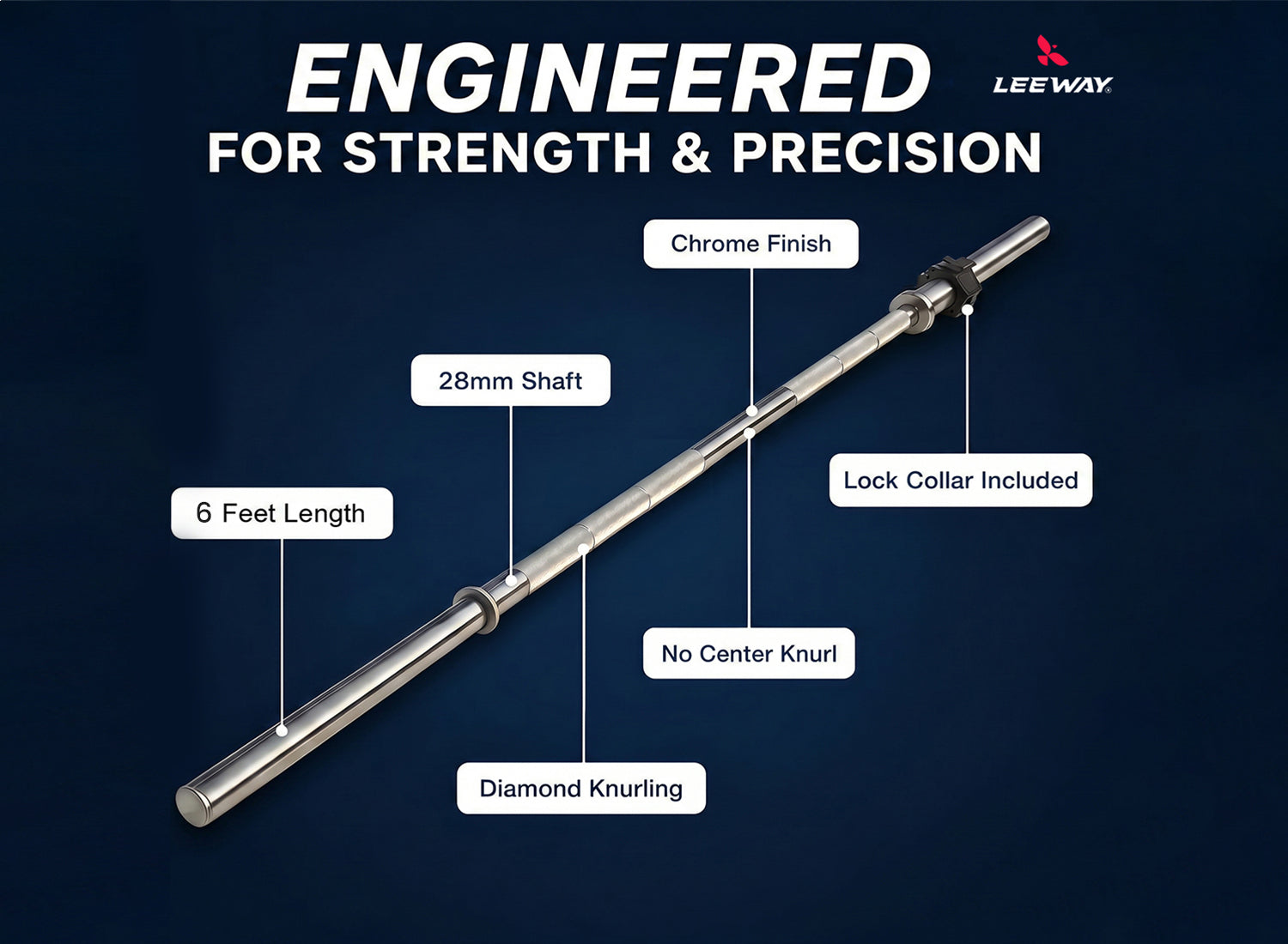 6 Feet Straight Bar Features
