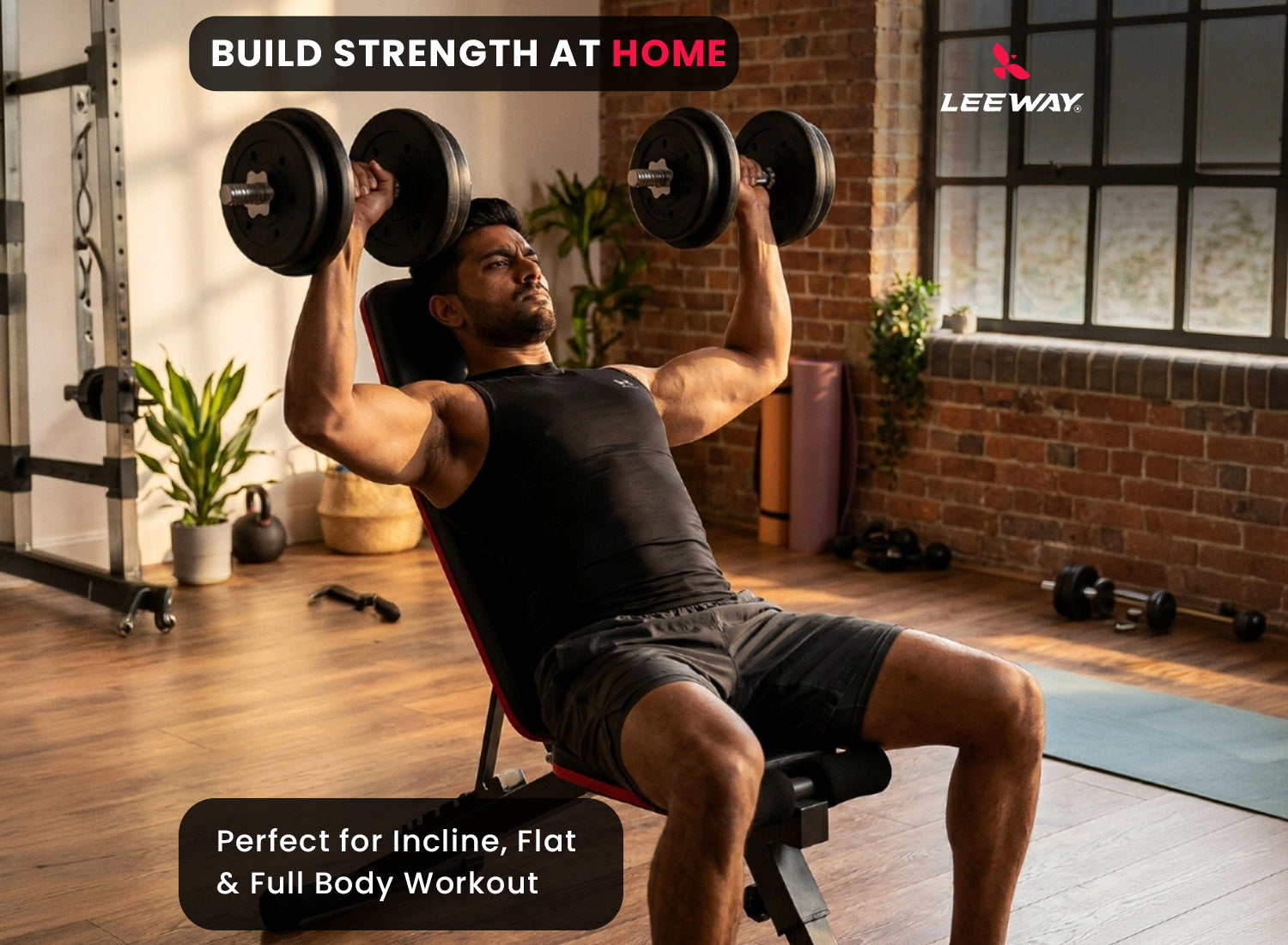 Adjustable Foldable Gym Bench
