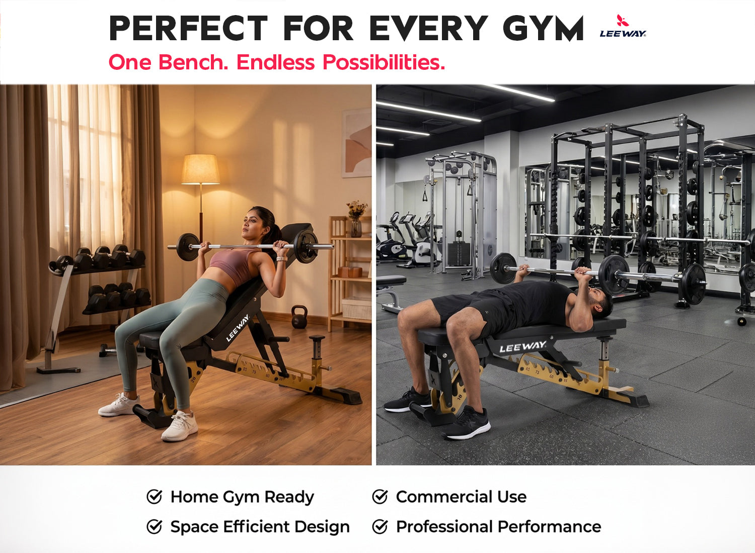 Adjustable Gym Bench
