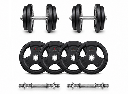Adjustable Dumbbell Finger Cut - Black