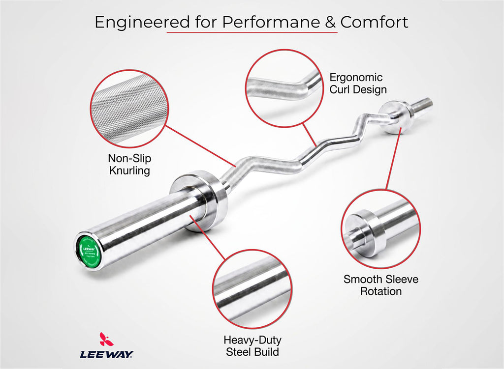 Bicep Curling Bar detailing
