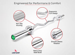Bicep Curling Bar detailing