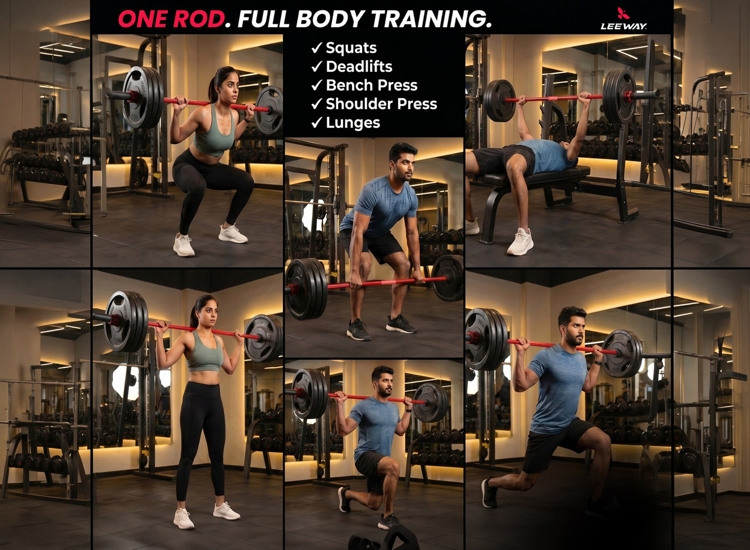 Buy Online Olympic Barbell Rods
