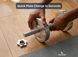 Chrome Fixed Dumbbell Set
