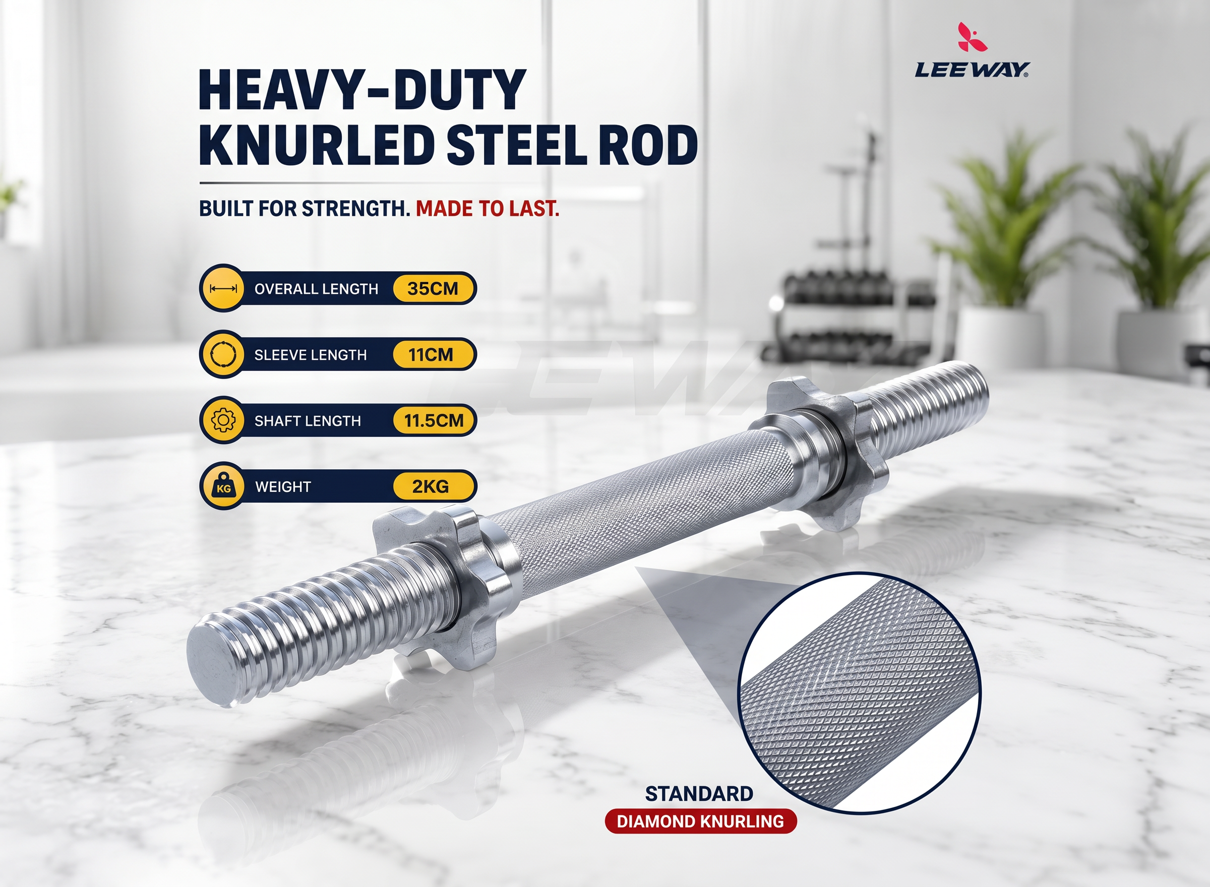 Chrome Plated Adjustable Dumbbell