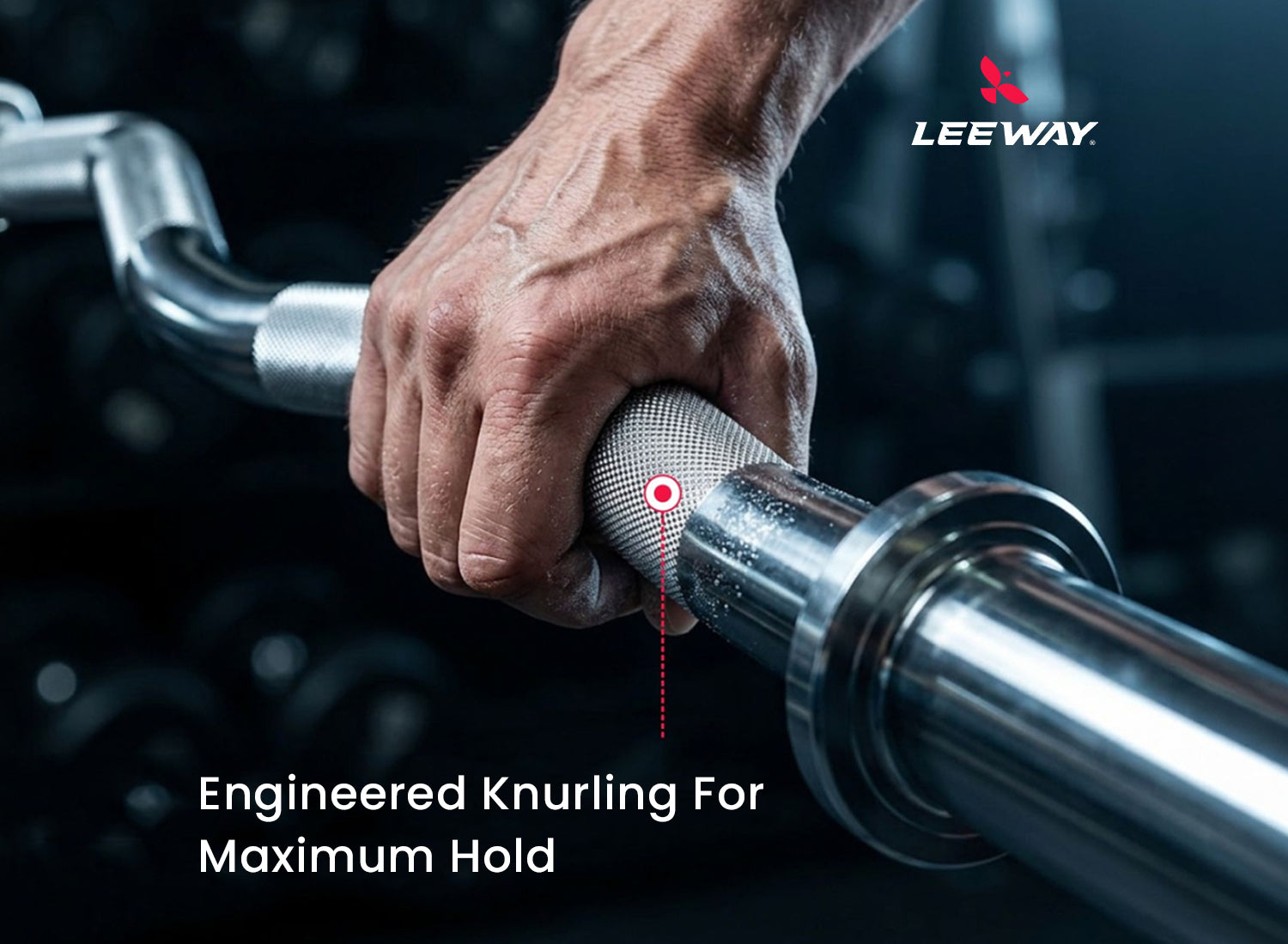 Curl bar Knurling
