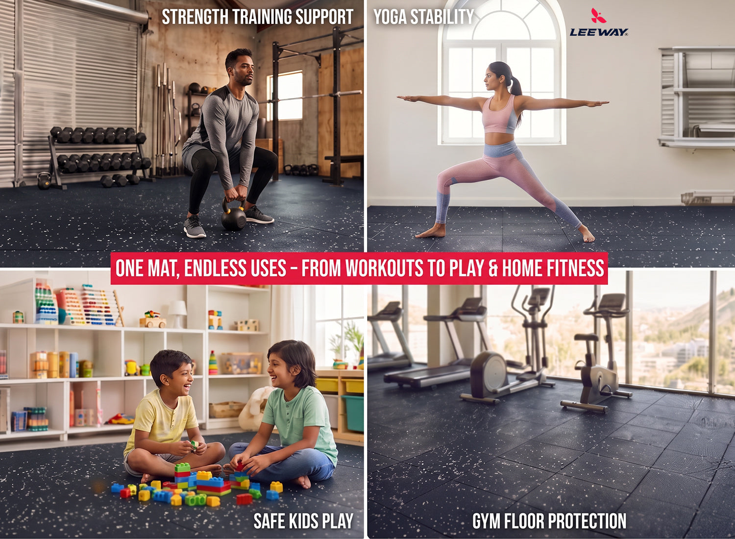 EPDM Rubber Gym Flooring