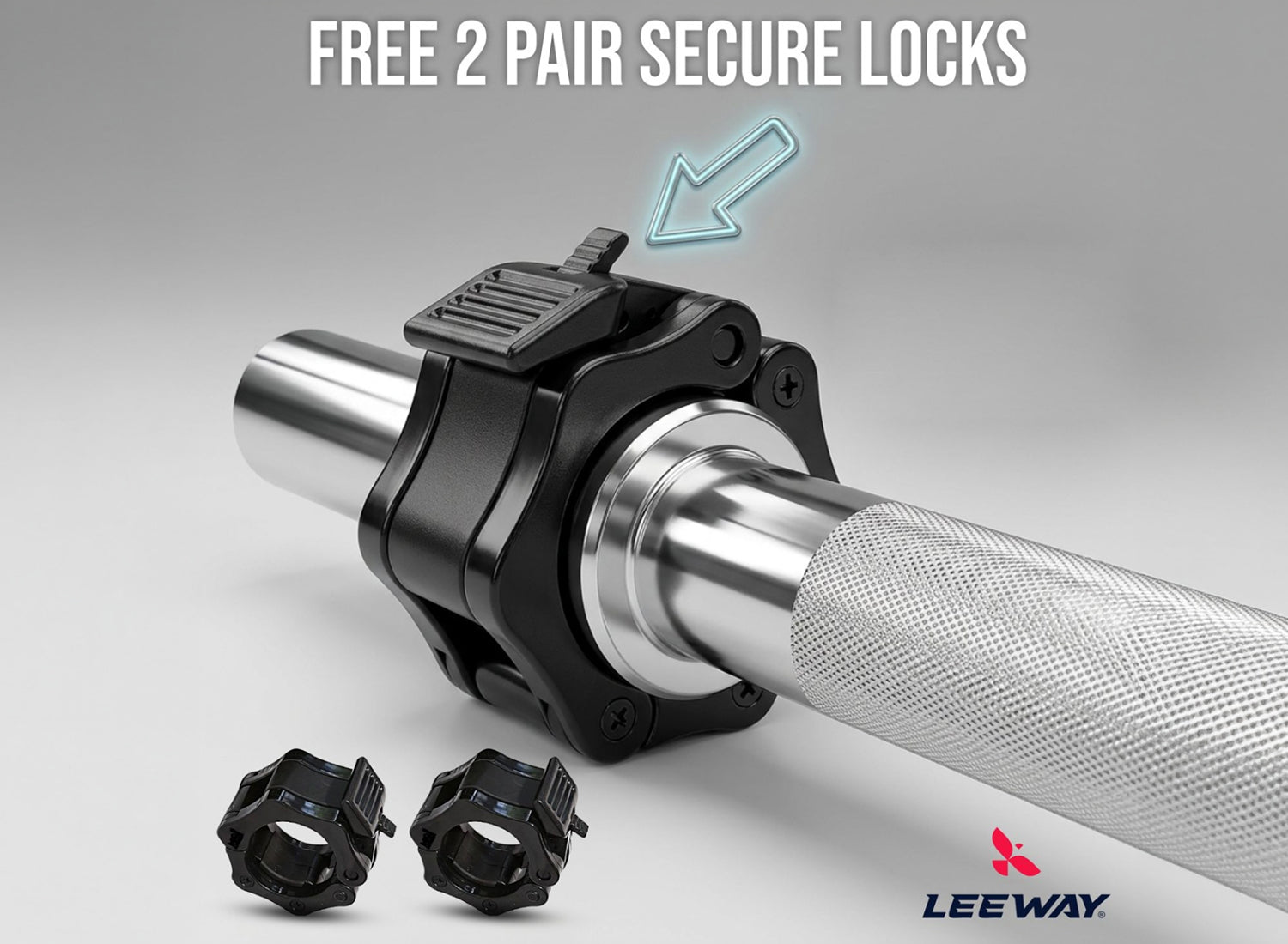 EZ curl bar with lock