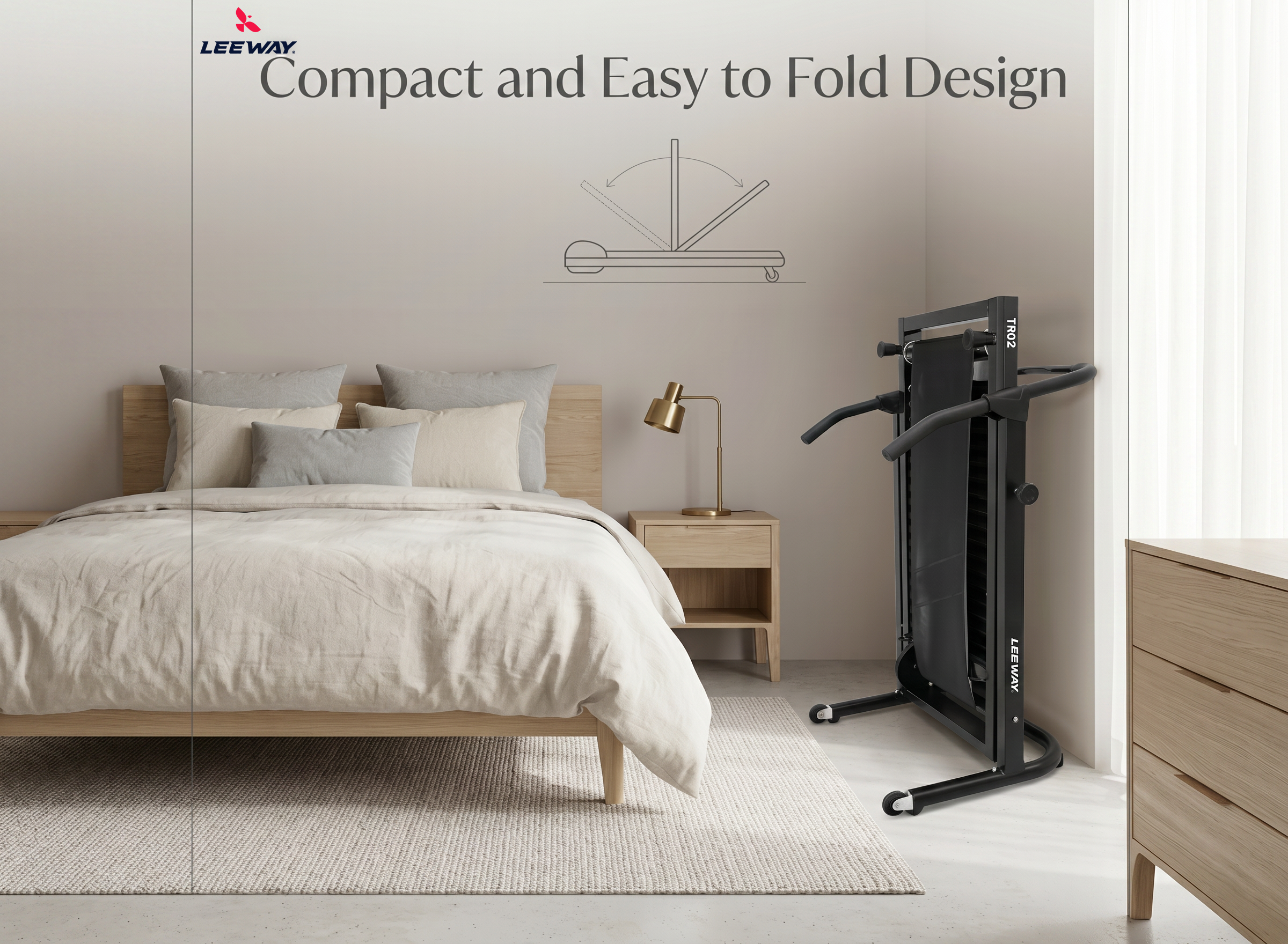 Foldable Walking Treadmill Home