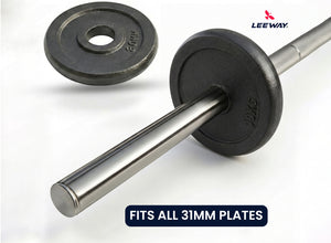 Gym Bar for Bench Press Compatible to 31mm Plates