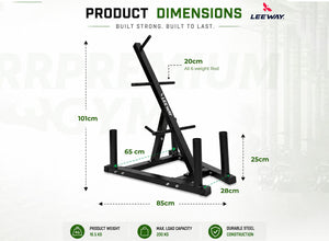 Gym Plate Stand Dimension