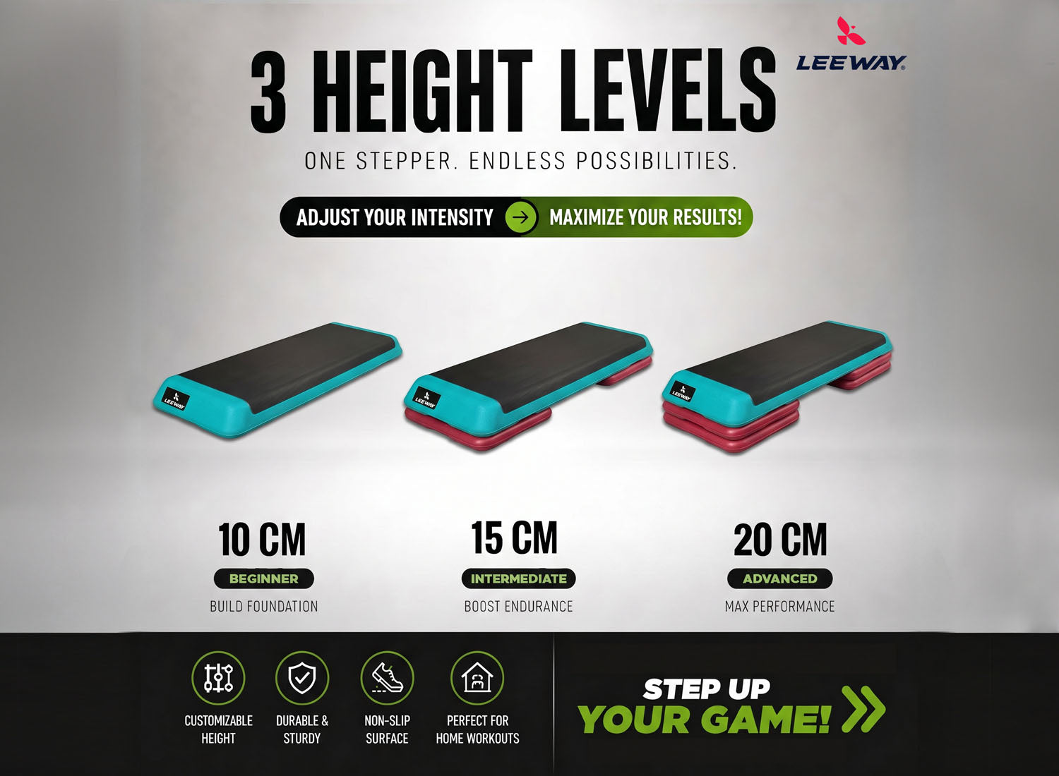 Gym Stool Step Board Height