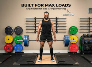 Home Deadlift Platform with Rubber Mat 