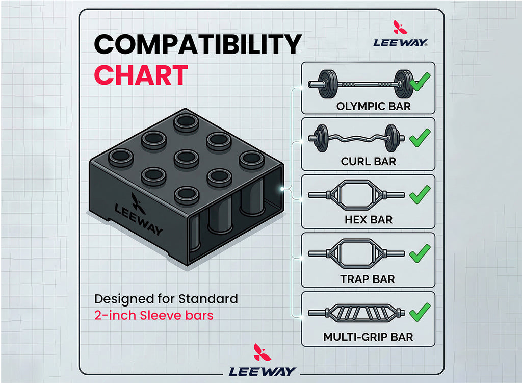 Home Gym Barbell Organizer