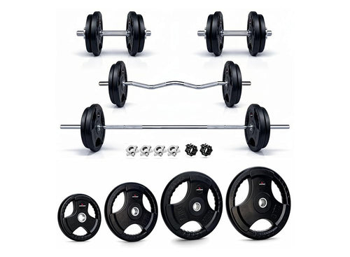 Finger Cut Weight Home Gym Combo - Black