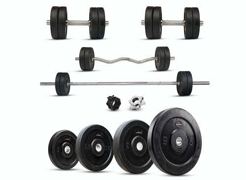 Rubber Weight Home Gym Combo