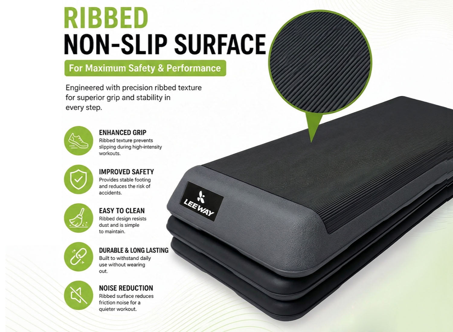 Leeway Fitness Adjustable Aerobic Stepper