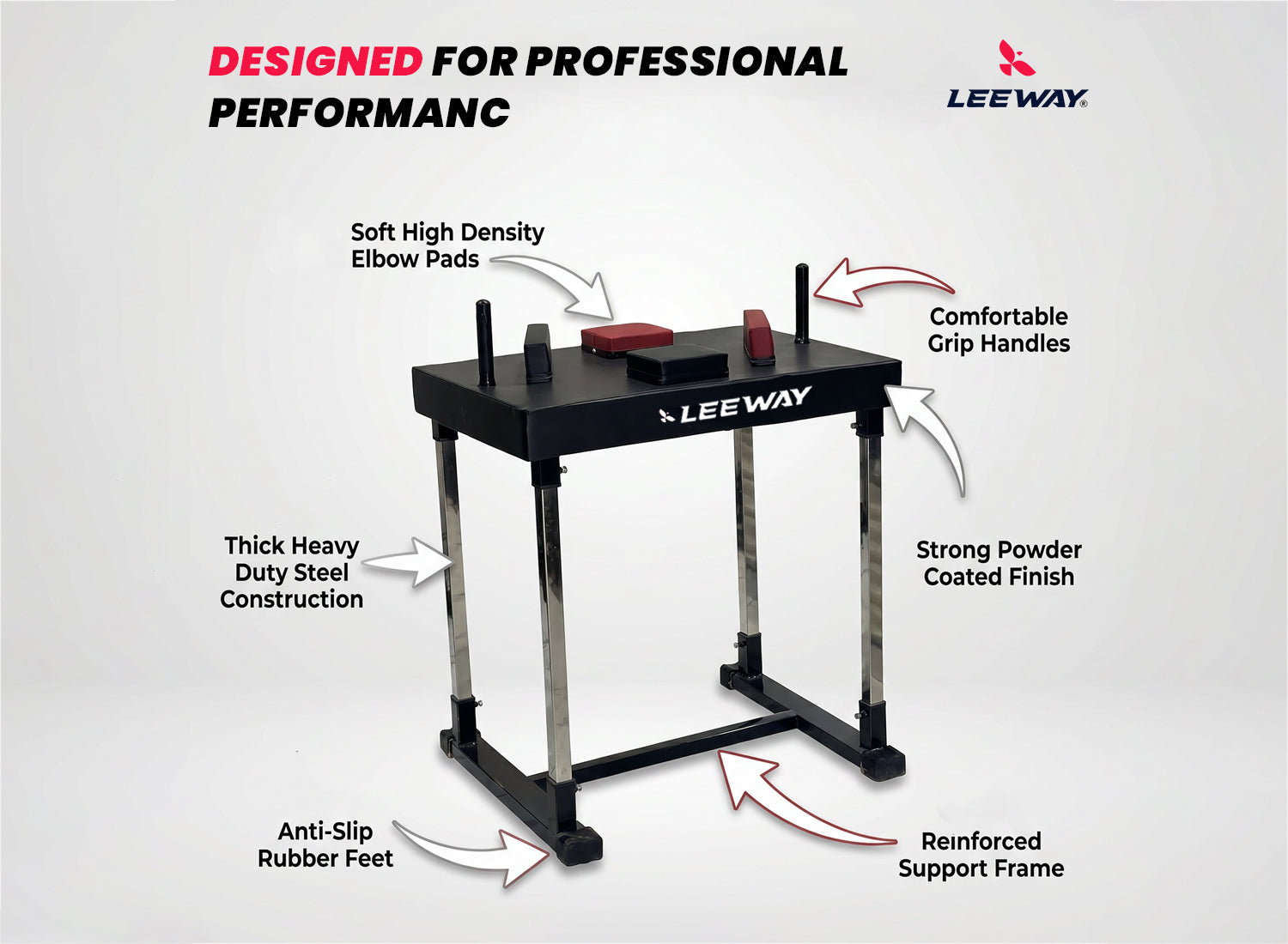 Leeway Fitness Arm Wrestling Table Features