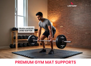 Leeway Fitness Black Rubber Floor Mat