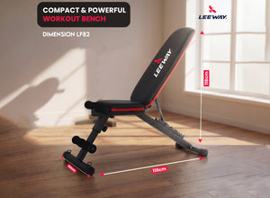 Leeway Fitness Compact Gym Bench Dimension