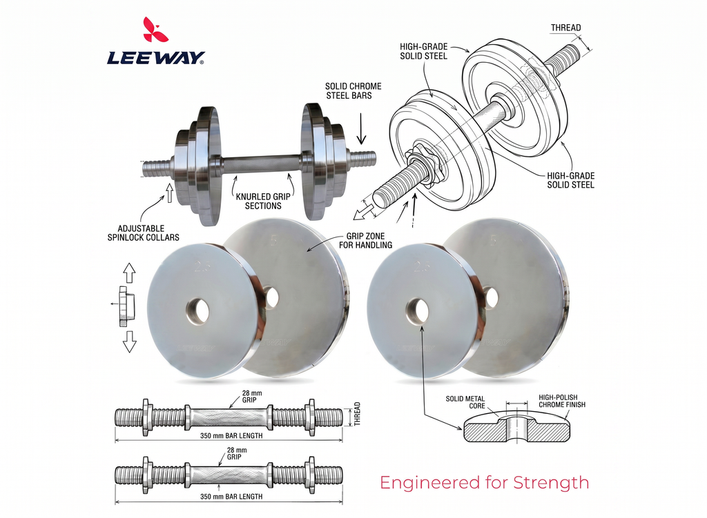 Leeway Fitness Dumbbell Info