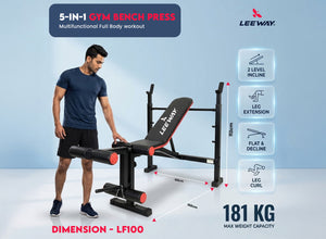 Leeway Fitness Foldable Exercise Bench
