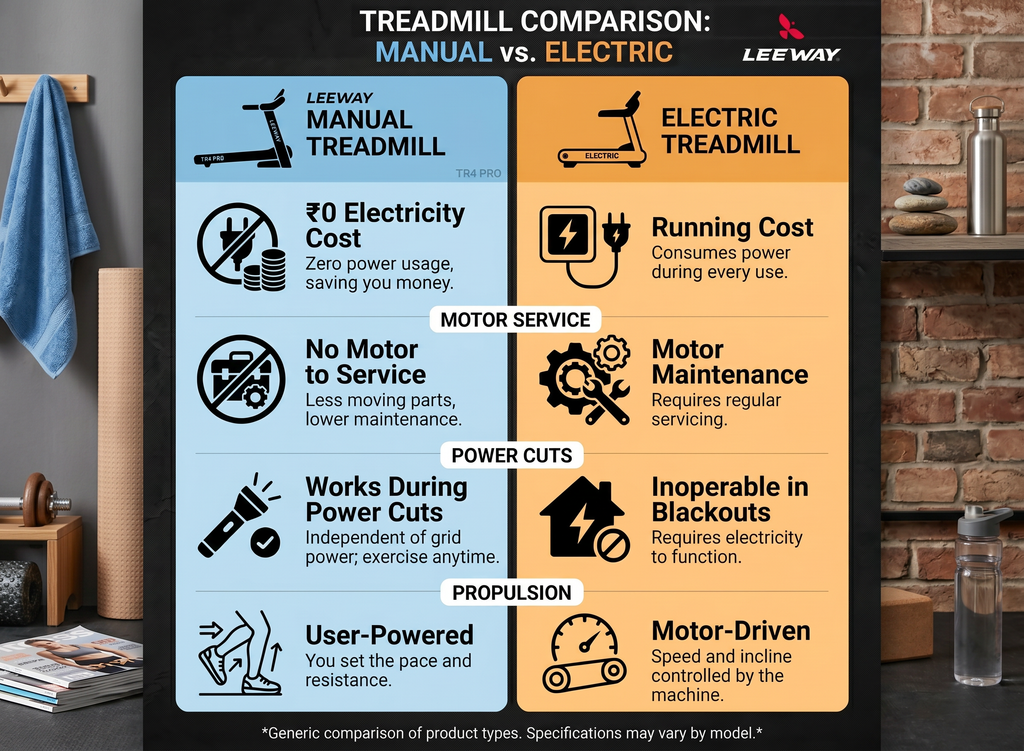 Leeway Fitness Foldable Treadmill