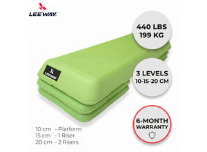Leeway Fitness Green Adjustable Step Board
