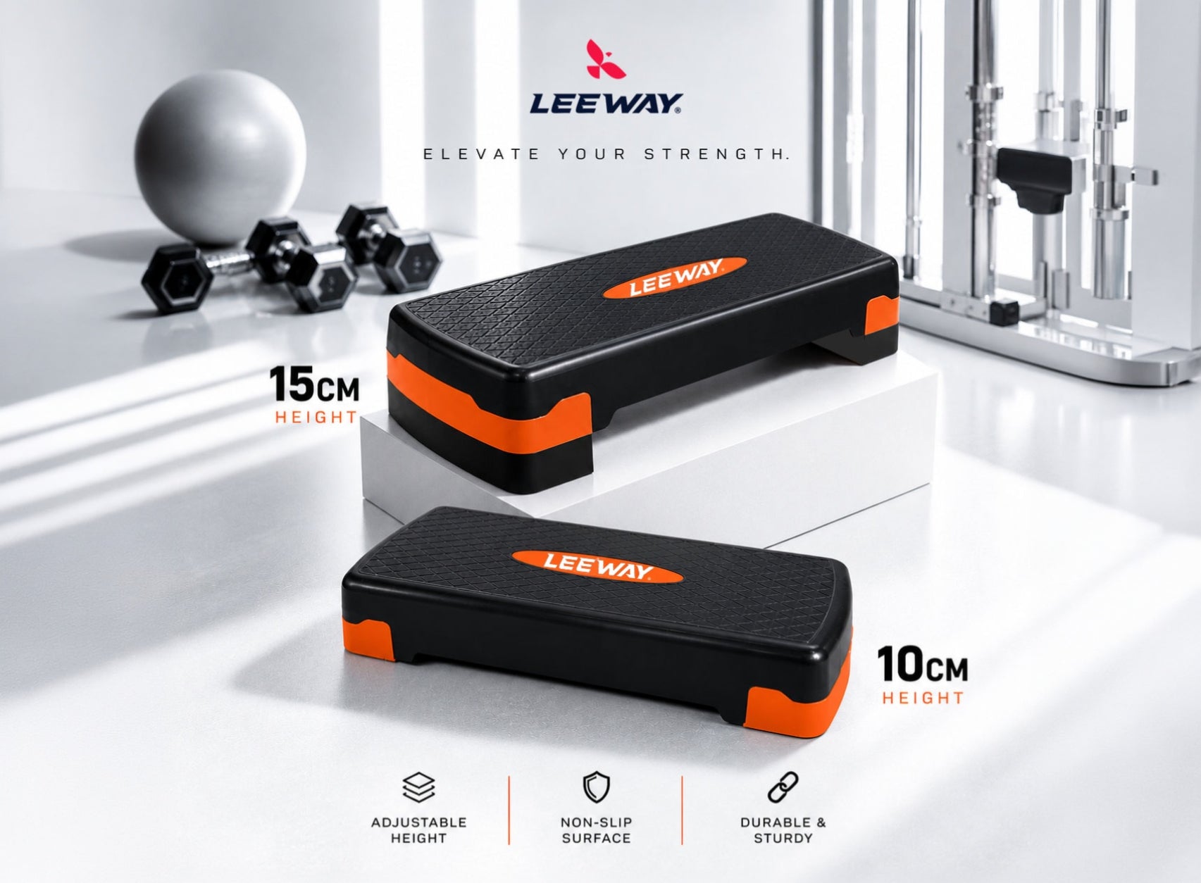 Leeway Fitness Mini Cardio Step Platform
