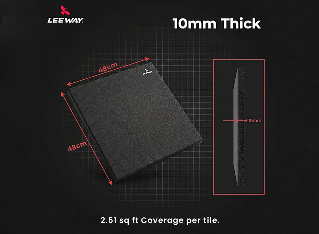 Leeway Fitness Rubber Weightlifting Mat