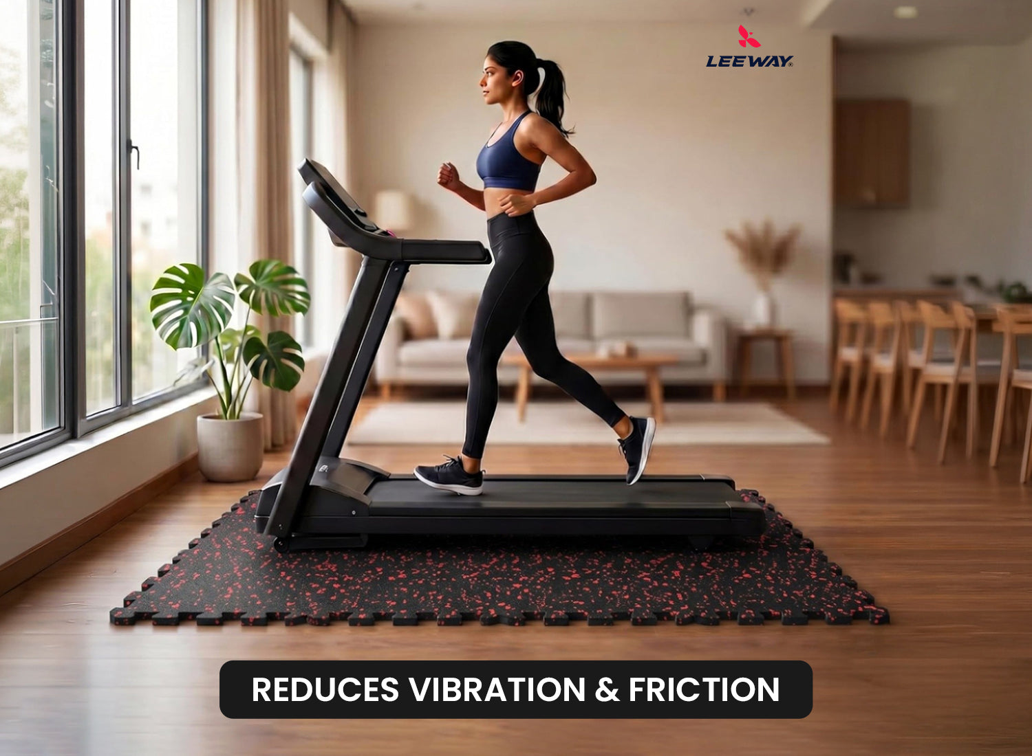 Leeway Fitness Terracotta EPDM Interlocking Mat
