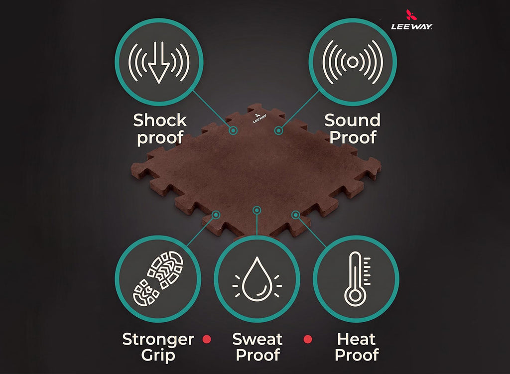 Leeway Fitness Terracotta SBR Floor Mat