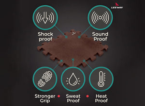 Leeway Fitness Terracotta SBR Floor Mat