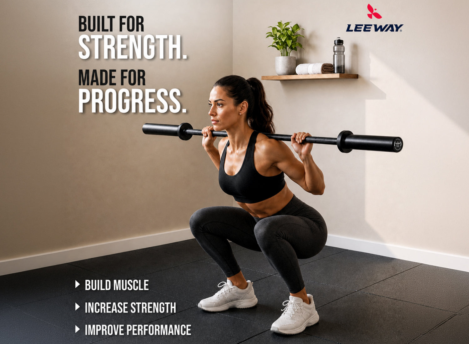 Matt Black Barbell Rod
