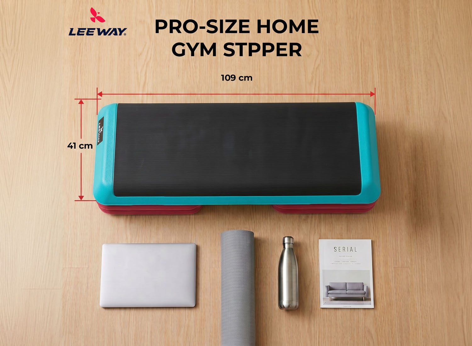 Non Slip Cardio Step Board Dimensin