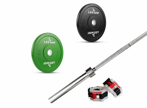 Bumper Plate Barbell Combo - Colour