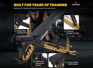 Padded Weight Training Bench
