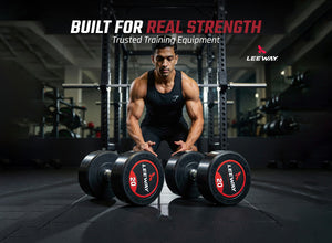 Round Rubber Coated Dumbbell Pair