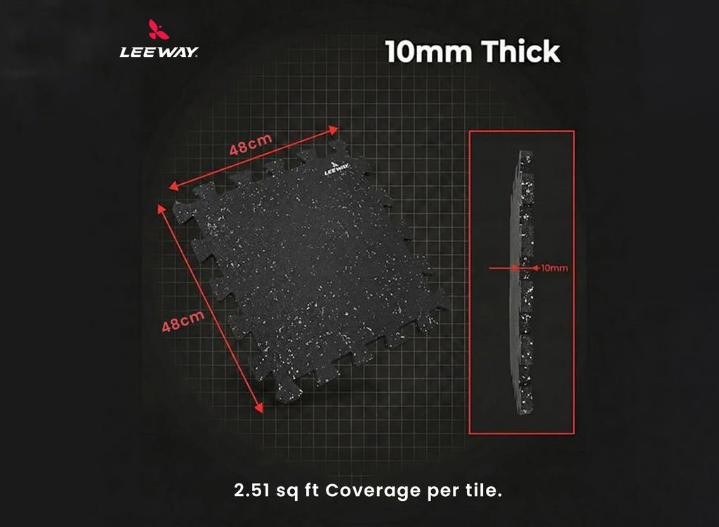 Rubber Gym Tile Flooring
