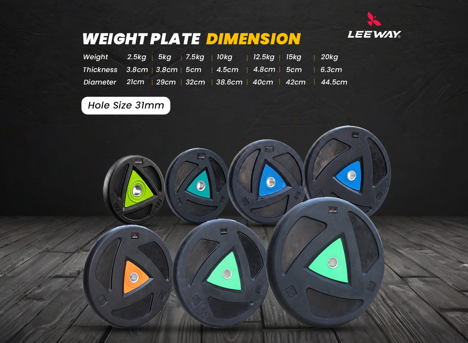 Rubber Weight Gym Combo