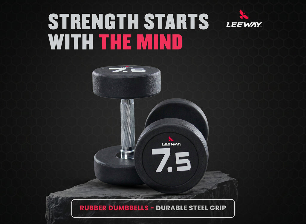 TPR Rubber Cast Iron Dumbbell