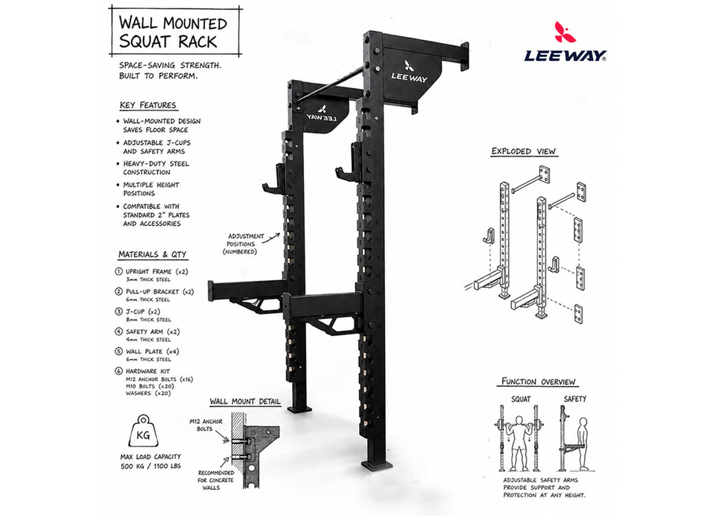 Wall Mounted Power Rack