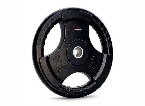 Black Finger Cut Weight Plate (Metal Integrated) - 31mm