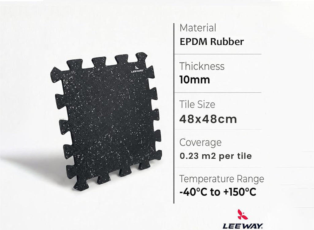White EPDM Interlocking Mat