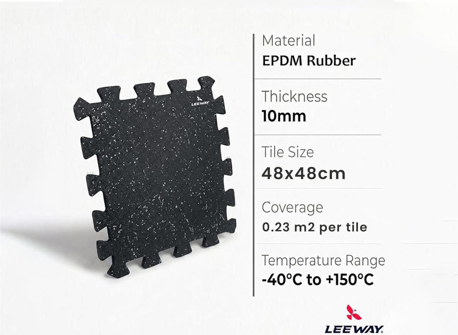 White EPDM Interlocking Mat