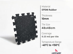 White EPDM Interlocking Mat