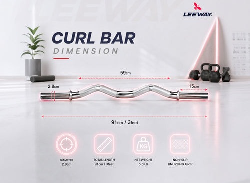home gym bar dimension