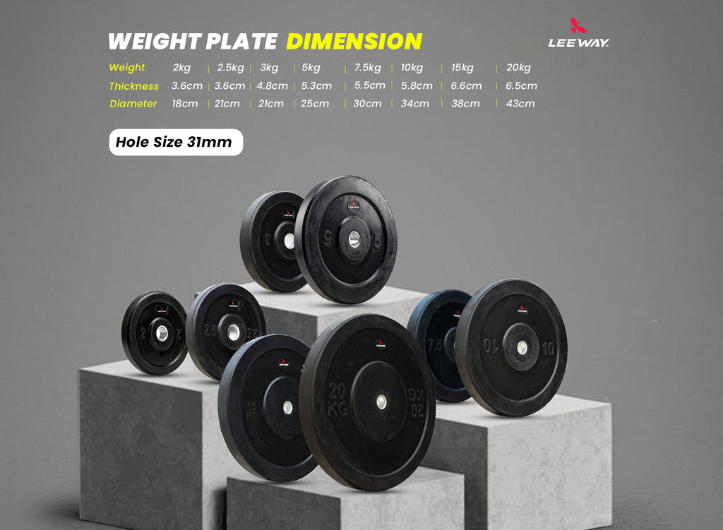Rubber Weight Plate - 31mm